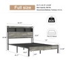 TIRAMISUBEST Twin/Full Size Platform Bed w/ Storage Headboard, Metal Bed Frame w/ USB Ports - 4 of 4