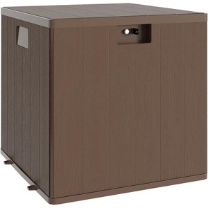 Coucheta Outdoor Storage Box, Lockable Resin Deck Box Indoor and Outdoor Use, Waterproof Patio Deck Storage Box For Package Delivery - 1 of 4