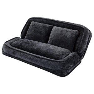 SEVOBAL Double Human Dog Bed Lazy Sofa Loveseat Extra Large Floor Couch Sit Lie Down 2-In-1 5 Adjustable Position Chair, Black, 14.96"*14.96"*60.24" - 1 of 4