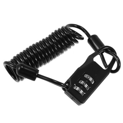 Unique Bargains Portable Bike Cable Lock to 35.4" Maximum Length Black