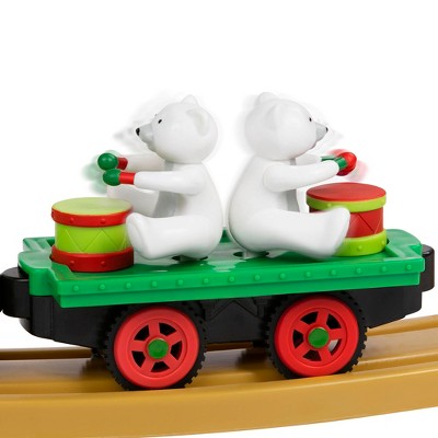 all aboard by battat christmas animated train set