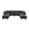 DOMETOUR Elegant Flannel 8-Piece Sofa Set - Modern Comfort for Your Living Room - 3 of 4
