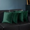 Deconovo Velvet Pom-Pom Decorative Throw Pillow Covers Set, Multiple Sizes, 4-Pack - 2 of 4