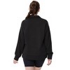 BLUEMING Womens Sweatshirts Polo Neck Quater Zipper Sweatshirts Athletic Tops for Gym Yoga Fall Athleisure - 4 of 4