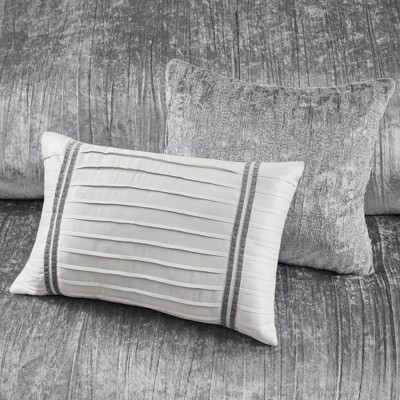 King Silver Velvet Down Alternative Bedspread Set
