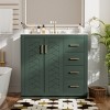Bathroom Vanity with Sink Combo, Solid Wood Freestanding Cabinet with 3 Drawers & Soft-Close Doors, Modern Storage Vanity Set-Maison Boucle - 3 of 4