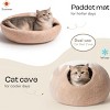 Boersma Handmade Wool Cat Cave Bed – Natural Felt Hideaway House for Indoor Cats & Kittens, Breathable Warm Cozy Pet Bed - 3 of 4
