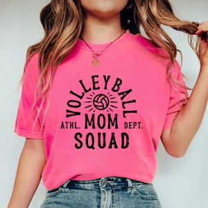 Simply Sage Market Volleyball Mom Squad Garment Dyed Tee - 1 of 4