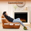 VYNXARIA LAZY Brown SOFT SOFA Cozy Lazy Sofa - 3 of 4