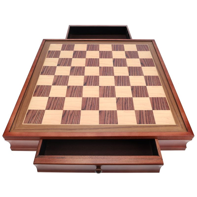 WE Games Wood Laminate Chess Board with Storage Drawers, 1 of 7