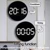 LED Wall Clock With Remote Control Auto Dimming 10 Level Brightness Digital Alarm Clock For Home Farmhouse Office - 2 of 4