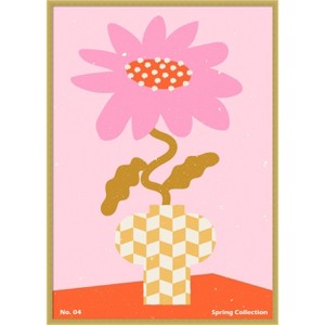 Amanti Art Spring Flower No 4 by Nktn  Wood Framed Wall Art Print - 1 of 4