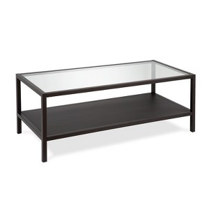 Metal Mesh Shelf Coffee Table in Black - Henn&Hart - 1 of 4