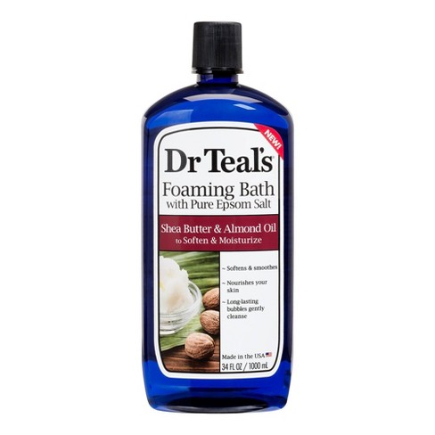 Dr Teal's Shea Butter & Almond Oil Foaming Bubble Bath - 34 fl oz - image 1 of 3
