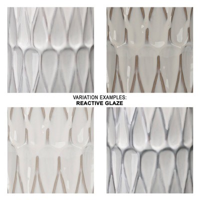 Dalia White Ceramic Table Lamp with Linen Shade