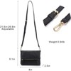 FATMOON Women's Crossbody Bag with Detachable Shoulder Strap - Multi-Functional Vegan PU Leather Purse for Daily Use, Travel, and Gifts - 3 of 4