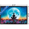 Trends International PD Moreno - Fine Art - Yoga Moon Framed Wall Poster Prints - 3 of 4