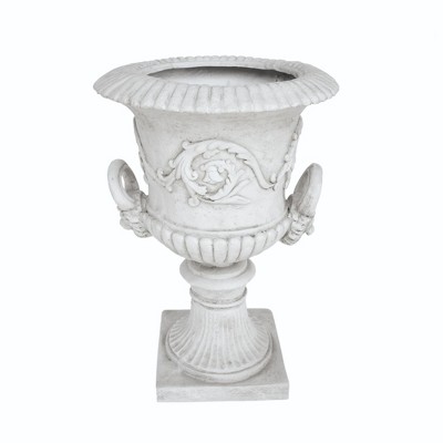 Maggift Outdoor Planters with Special Design, Novely Flower Planter Pot for Garden, Courtyard, Patio, White，18.75"*18.75"*28.25"