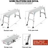 Gulches Aluminum Work Platform - Sturdy Folding Step Stool, Adjustable Height 22"-27.5", 40" Width, Portable Design - 4 of 4