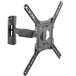 Monoprice EZ Series Low Profile Full-Motion Articulating TV Wall Mount Bracket For TVs 23in to 55in, Max Weight 77lbs, E