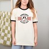 Simply Sage Market Women's Checkered Summer Nights Short Sleeve Ringer Tee - 2 of 3