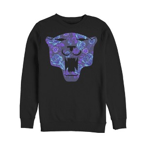 Men's Marvel Black Panther Floral Print Sweatshirt - 1 of 3