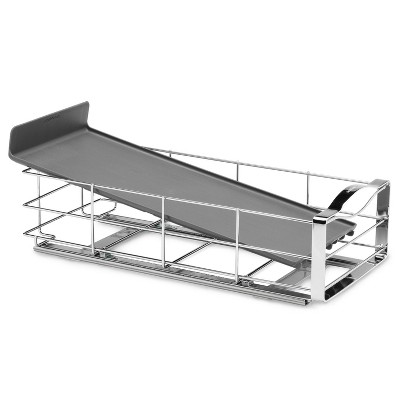 simplehuman 9" Pull-Out Kitchen Cabinet Organizer Stainless Steel Frame — фото 4