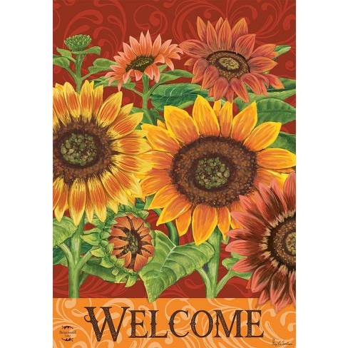 Briarwood Lane Colorful Sunflowers Fall House Flag Welcome Autumn : Target