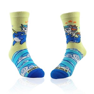 Unicorn Riding a Narwhal Socks from the Sock Panda (Ages 3-7) - 1 of 4