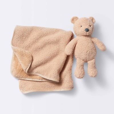 Plush Blanket with Soft Toy - Bear - Cloud Island™