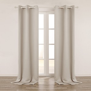 Deconovo Solid Thermal Room Darkening Curtain Panel – 42" Wide Extra-Long Lengths (108"/120") - 1 of 4