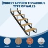 Garvee 2 Pack Steel Stair Step Riser, Metal Stair Stringer with Reinforcing Support Legs for Indoor/Outdoor Steps - 4 of 4