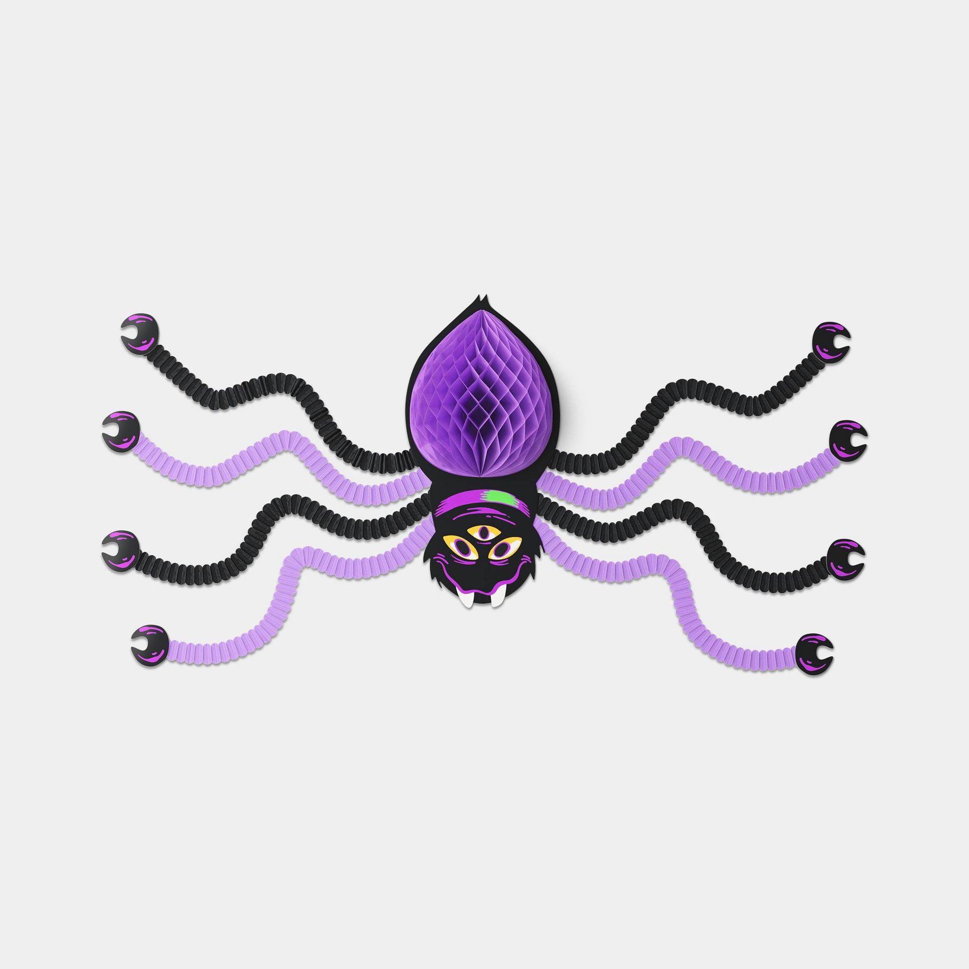 28"x25" Honeycomb and Spider Large Paper Wall Décor - Hyde and EEK! Boutique™: Halloween