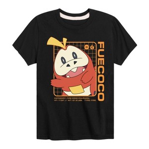 Boys' - Pokémon - Fuecoco Fire Type Paldea Starter Short Sleeve Graphic T-Shirt - 1 of 4