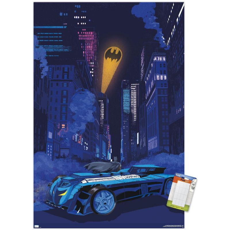 Trends International DC Comics - Batman - Skyline Bat Signal Unframed Wall Poster Prints, 1 of 7