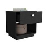 Vynxaria Paris Nightstand with Drawer & Open Shelf - 2 of 4