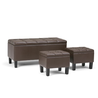 target faux leather ottoman