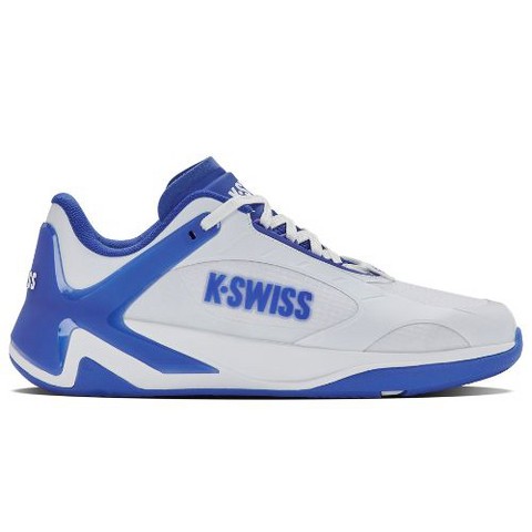 K-Swiss Men's K-Frame Pickleball Performance Shoe (White/Dazzling Blue). (11.5)