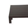 7-Piece Outdoor Patio Steel Dining Set with 59" Rectangular Table and 6 Textilene Stackable Chairs - 4 of 4