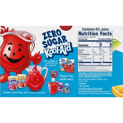 Kool-Aid Jammers Zero Sugar Tropical Punch - 10pk/6 fl oz Pouches