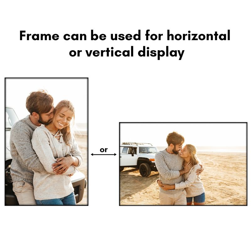 Americanflat Front Loading Picture Frame Set - Perfect for Photos and Wall Decor - Black, 4 of 8