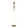 LumiSource Marcel Glam/Art Deco 62" Metal Floor Lamp in Gold Metal/Smokey Glass - 3 of 4
