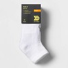 Women's Cushioned 6+1 Bonus Pack Ankle Athletic Socks - All In Motion™ White 4-10 - 2 of 3