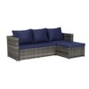 CAVINAS Outdoor Sofa Set, Wicker Rattan Patio Table and Chairs Set, All-Weather Outdoor Patio Conversation Sets for Gardens - 3 of 4