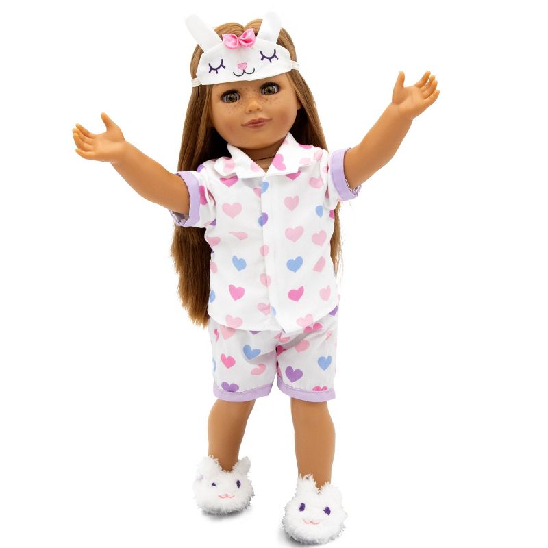 Playtime By Eimmie 18 Inch Doll with Clothing and Backpack Case Allie , 4 of 8