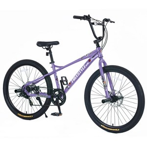 Aukfa 26 Inch Freestyle Bike 7 Speed Kids Bike with 4 Pegs Dual Disc Brakes Suitable for Kids 12+, Multiple Colors - 1 of 4