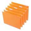 Universal Deluxe Bright Color Hanging File Folders, Letter Size, 1/5-Cut Tabs, Orange, 25/Box - 2 of 4