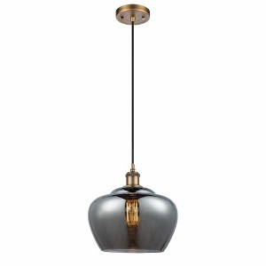 Fenton - 1 Light Cord Hung Mini Pendant In Industrial Style-11 Inches Tall and 11 Inches Wide - 1 of 1