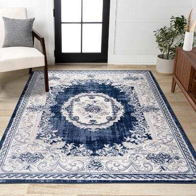 JONATHAN Y Rosalia Cottage Medallion Area Rug