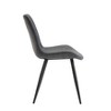 NicBex Dining Table Set for 6 Modern Sintered Stone Tabletop Black Metal Legs with 6 Chairs for Dining Room, Gray - 2 of 4
